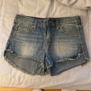 denim Levi shorts
